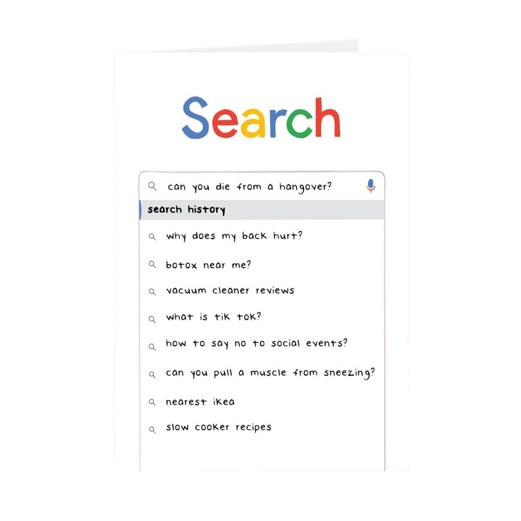 The London Studio Funny Web Search Birthday Card