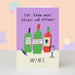 The London Studio Funny Wine Rhymes Birthday Card