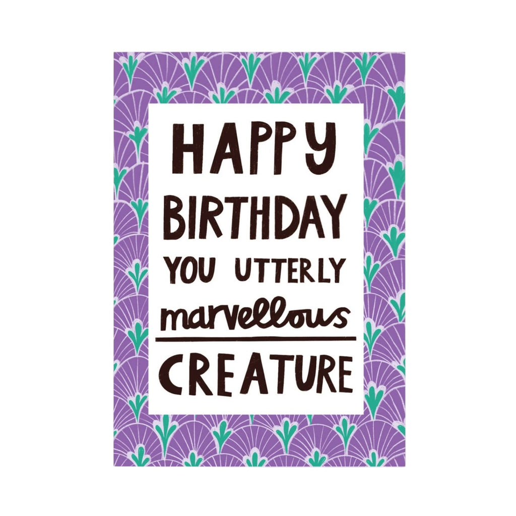 The London Studio Marvellous Creature Greeting Birthday Card