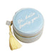 Lisa Angel Blue Hello Lovely You Mini Round Travel Jewellery Case