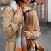 Lisa Angel Brown Check Winter Scarf