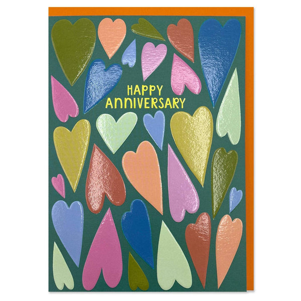 Raspberry Blossom Happy Anniversary Card