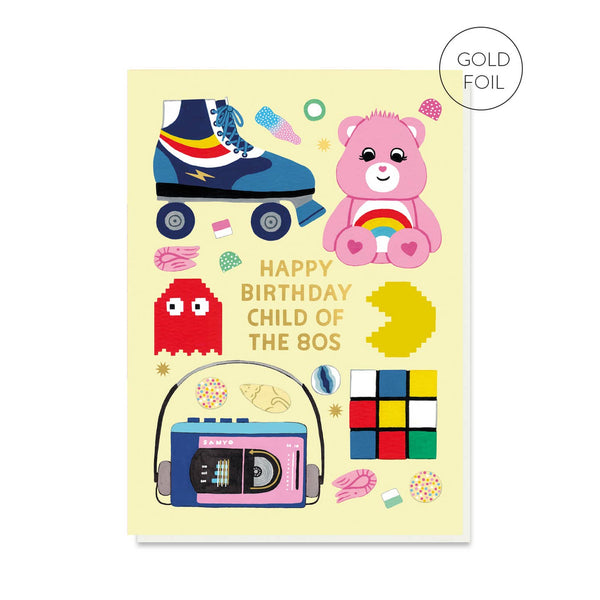 Stormy Knight Child of the 80s Birthday Card