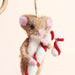 Lisa Angel Felt Candy Cane Mouse Hanging Decoration
