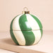 Lisa Angel Green Candy Cane Stripe Winter Spice Bauble Candle