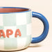 Lisa Angel Ceramic Contrast Checkerboard Papa Mug