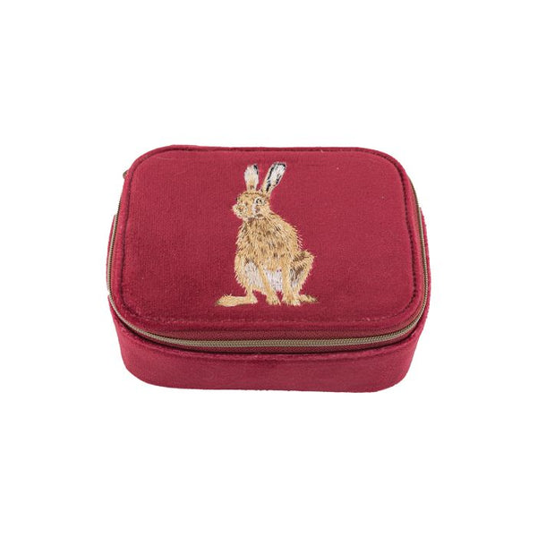 Wrendale 'Golden Hour' Hare Embroidered Accessory Case