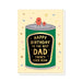 Stormy Knight Beans Dad Birthday Card Luxury Gold Foil Baked Beans