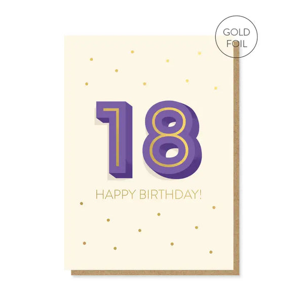 Stormy Knight The Big 1-8 Birthday Card