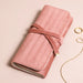 Lisa Angel Dusky Pink Velvet Jewellery Roll