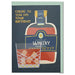 Raspberry Blossom Happy Birthday Card - Whisky On the Rocks Design