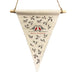 East of India Triangle Pennant - Christmas Robins