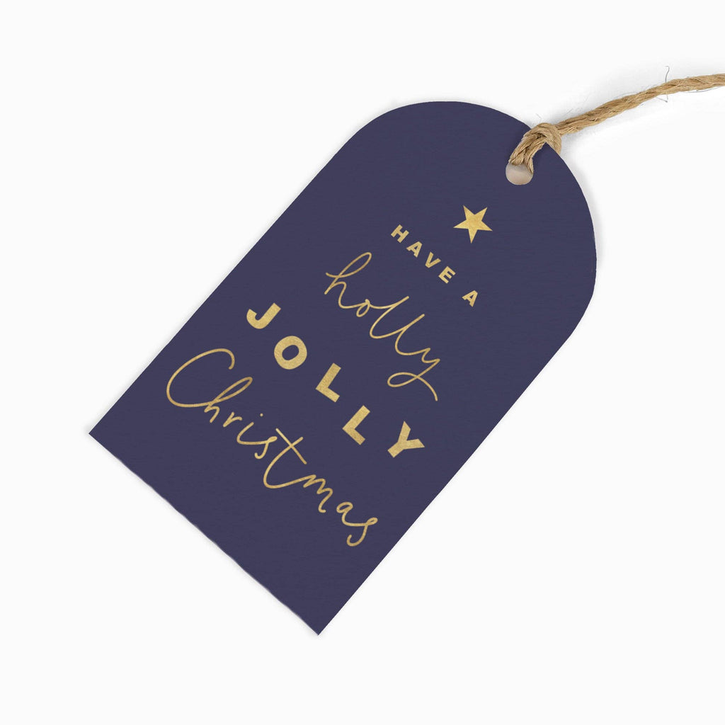 Whistlefish Jolly Navy Christmas Gift Tags (6 pack)