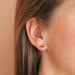 Lisa Angel Enamel Robin Stud Earrings in Gold
