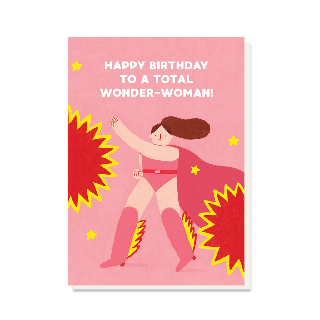 Stormy Knight Wonder Woman Birthday Card, Girl Power, Feminist Card