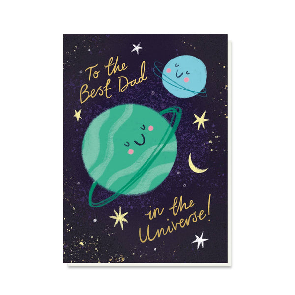 Stormy Knight Best Dad in the Universe Father's Day Card
