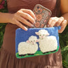 Ancient Wisdom Countryside Classic Sheep Felt Zipper Pouch