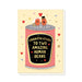 Stormy Knight Baked Beans Wedding Card, Luxury Gold Foil Baked Beans