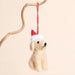 Lisa Angel Felt Festive Santa Dog Hanging Decoration