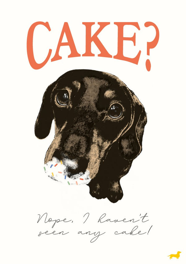 The Art File Call Me Frank 'Cake' Birthday Card