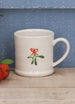 Gisela Graham Mini Mug - Red Bow & Mistletoe