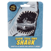 Packaging for 'Grow Your Own Shark' kit with shark illustration and text on a blue background