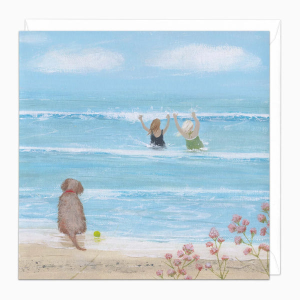 Whistlefish Hannah Cole Two Swimmers Art Card
