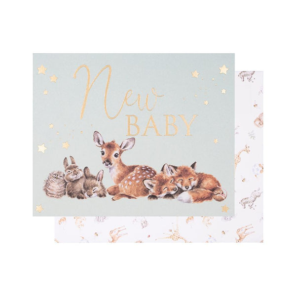 Wrendale 'Little Forest' Woodland Animal - New Baby Card - Wrendale