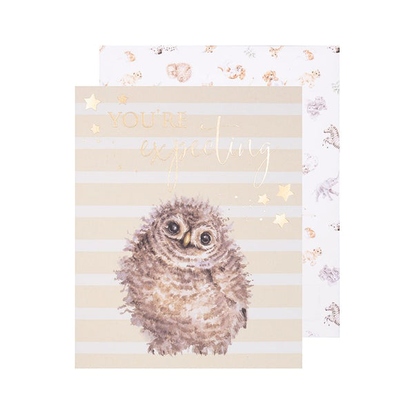 Wrendale 'Hoot Hoot Hooray' You're Expecting Owl Pregnancy Card