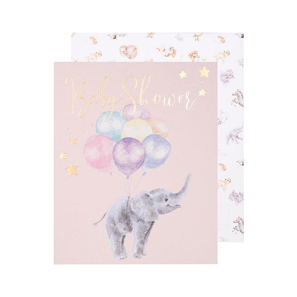 Wrendale 'Up and Away' Elephant Card