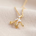 Lisa Angel Mistletoe Necklace In Gold