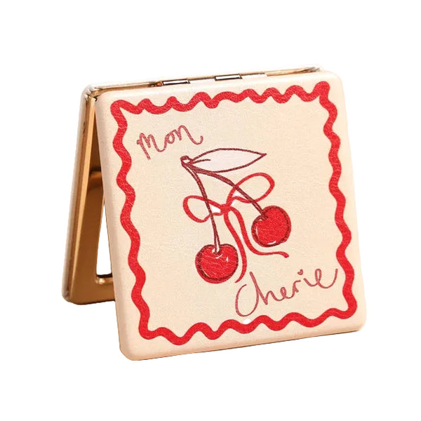 Lisa Angel Mon Cherie Cherry Compact Mirror
