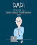 Mrs Best Paper Co. humorous birthday card for Dad featuring an illustration of a man struggling with computer logins.