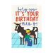 Mrs Best Paper Co. funny birthday card featuring a cartoon cow and person with the text Holy Cow It's Your Birthday