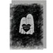 Mrs Best Paper Co. East of India greeting card featuring two whimsical ghosts holding a black Bestie Boo heart