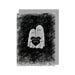 Mrs Best Paper Co. East of India greeting card featuring two whimsical ghosts holding a black heart saying Bestie Boo