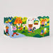 Mrs Best Paper Co. concertina greeting card featuring colourful illustrated animals hiking and camping in nature.