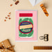 Mrs Best Paper Co. birthday card featuring a jar of pickles with gold foil Happy Birthday Pickle text on pink