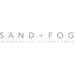 Mrs Best Paper Co. Sand + Fog logo featuring minimalist typography for coastal inspired fragrance diffuser oils