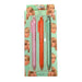 Mrs Best Paper Co. Taylor Swift 3 pen gift set featuring pink, orange, and teal pens with lyrical quotes in packaging.
