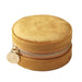 Lisa Angel Mustard Velvet Round Travel Jewellery Case