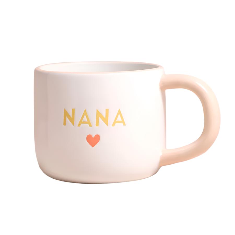 Lisa Angel Ceramic Orange Heart Nana Mug