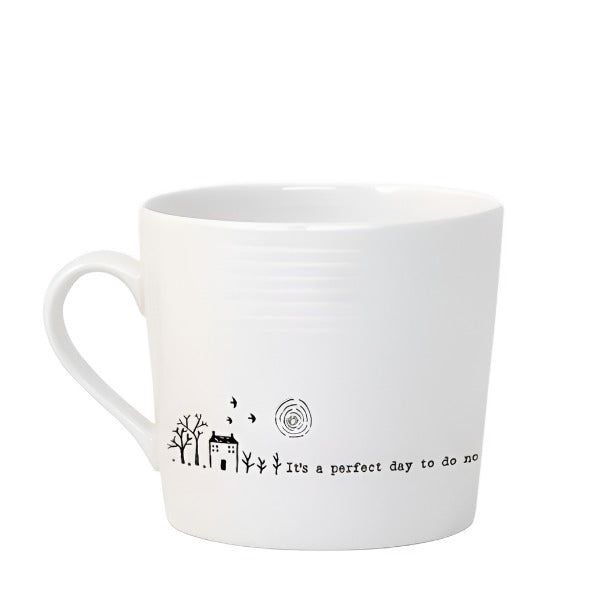 East of India Wobbly Mug - Its A Perfect Day To Do Nothing