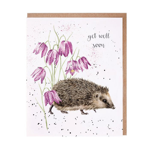 Wrendale 'Little Wanderer' Hedgehog Get Well Soon Card