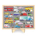 Mudpuppy On the Move 100 Piece Wood Puzzle + Display Stand