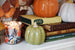 Gisela Graham Ceramic Ornament - Green Pumpkin