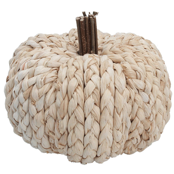 Gisela Graham Natural Cornhusk Pumpkin Ornament - Small