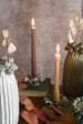 Gisela Graham Taupe Porcelain Frill Candle Holder