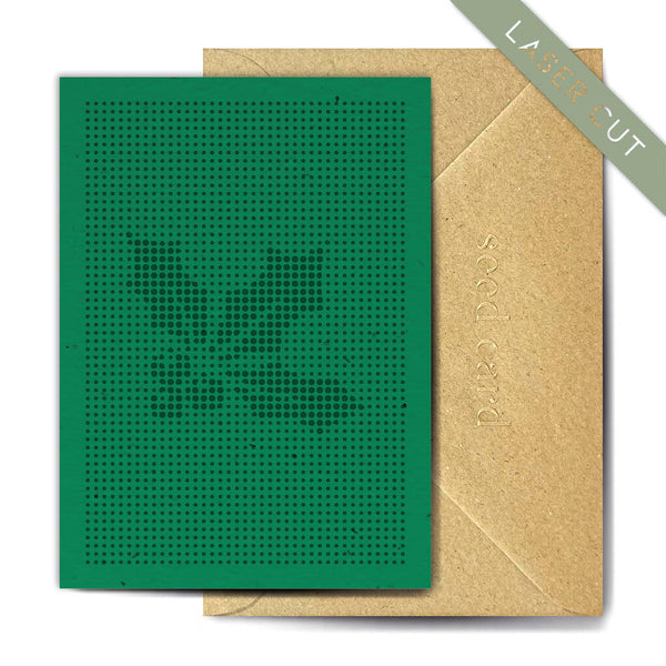 The Seed Card Co. Laser Cut Leaves - Teal Seed Card