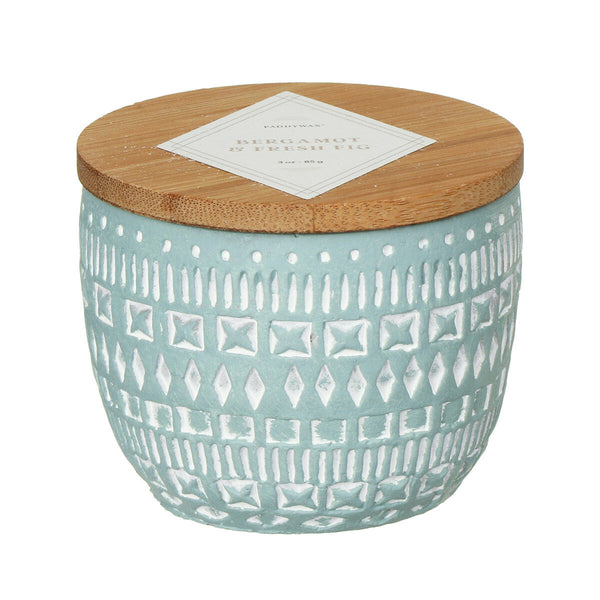 Paddywax Sonora Concrete Candle (283g) - Mint, Bergamot & Fresh Fig
